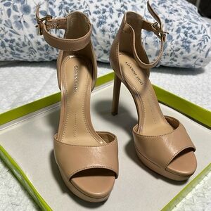 Giannibini Austinne Heels, color: Spanish Sand, Size 6